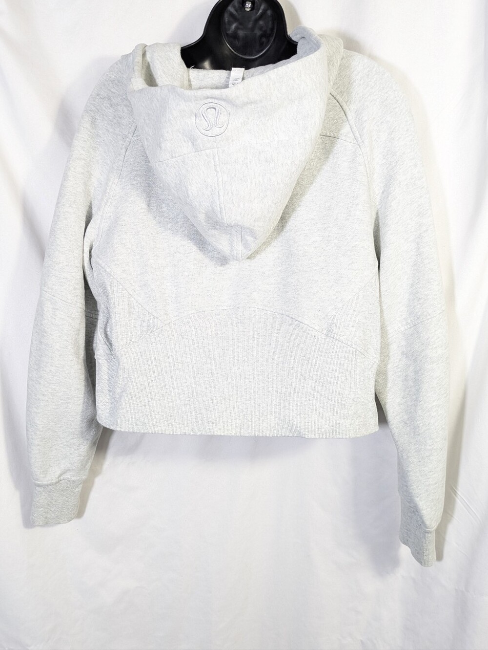 Lululemon Peloton Women's Scuba Cropped Full-Zip Hoodie Gray Athletic XS-S - Picture 2 of 10